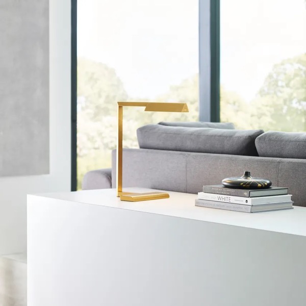 【TECH LIGHTING】アメリカ・テーブルライト「Dessau 16 Table Lamp」ゴールド（W381×D229×H407mm）