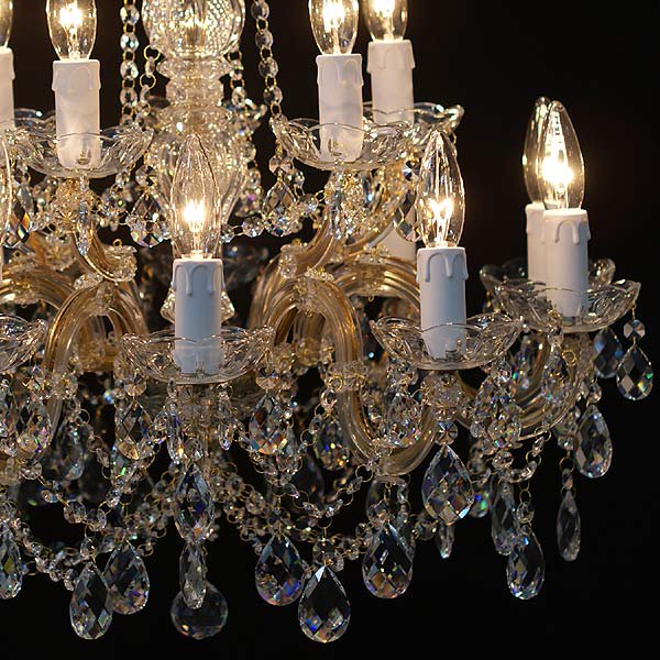 クリスタルシャンデリア15灯【豪華版】(W600×H600mm) | EL JEWEL