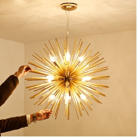 デザインスプートニク照明 9灯/12灯・ゴールド（φ520/φ640