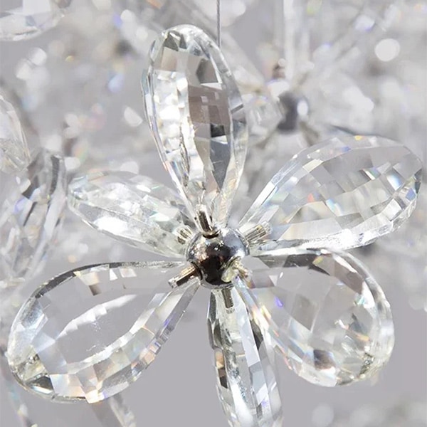 【正規品】 くらやえみ　シルクスクリーン　スターライト　Starlight デザイン照明 クリスタルシーリングペンダントライト シルバー（W1000