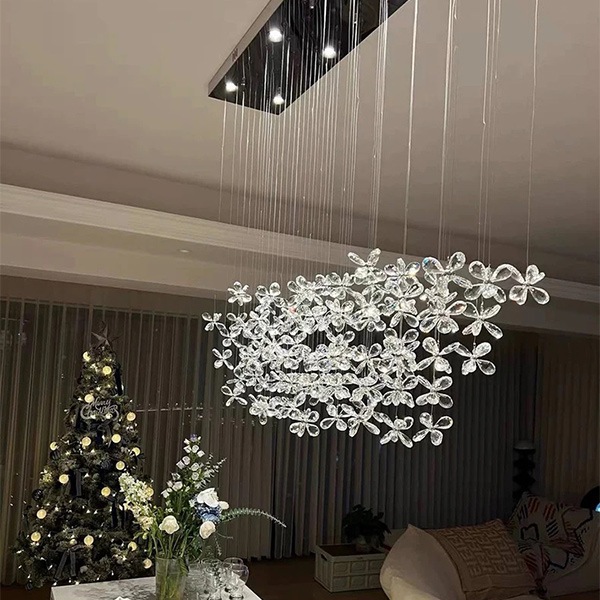 【正規品】 くらやえみ　シルクスクリーン　スターライト　Starlight デザイン照明 クリスタルシーリングペンダントライト シルバー（W1000