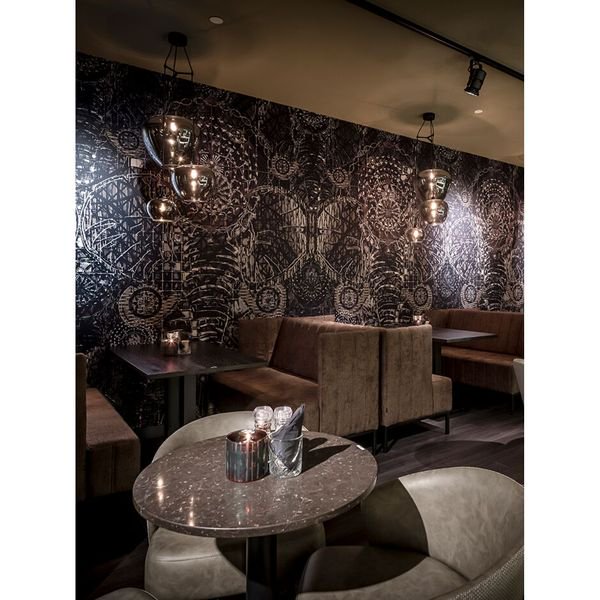 【MARETTI】オランダ・シェードペンダントライト「TULIP」3灯  SMOKE（W約450×H745mm）