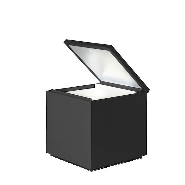 【Cini&Nils】イタリア・インテリア照明「Cuboluce Wireless」テーブルライト チャコールグレー(W100×H110mm)