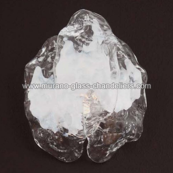 【MURANO GLASS CHANDELIERS】イタリア・ヴェネチアンガラスウォールライト2灯「SANDY」(W300×H300mm)