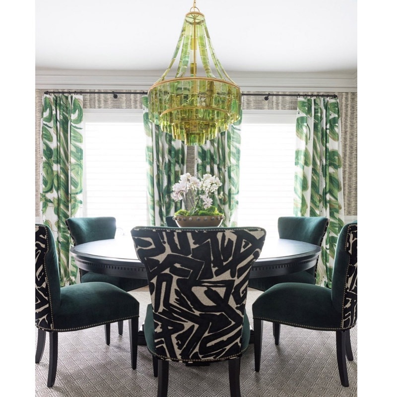 CURREY】アメリカ・シャンデリア 7灯「Vintner」グリーン（φ692