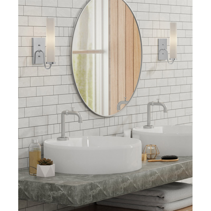 【CURREY】アメリカ・ウォールライト 1灯「Brindisi」クローム(W110×D130×H320mm)