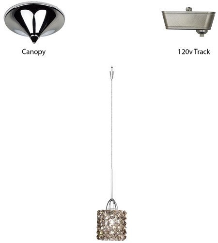 【WAC LIGHTING】ペンダントシーリングライト「Eternity Jewelry」1灯（L76×W76×H102mm）