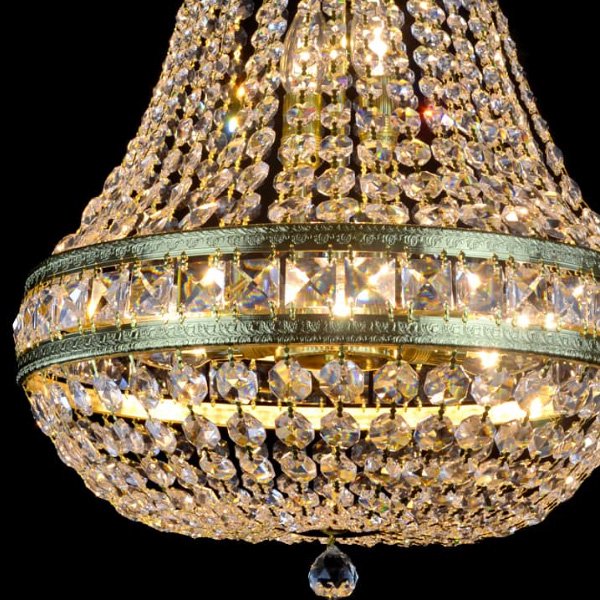 【WRANOVSKY】エンパイア型クリスタルシャンデリア「Stockholm」 8灯 (φ400×H600mm)