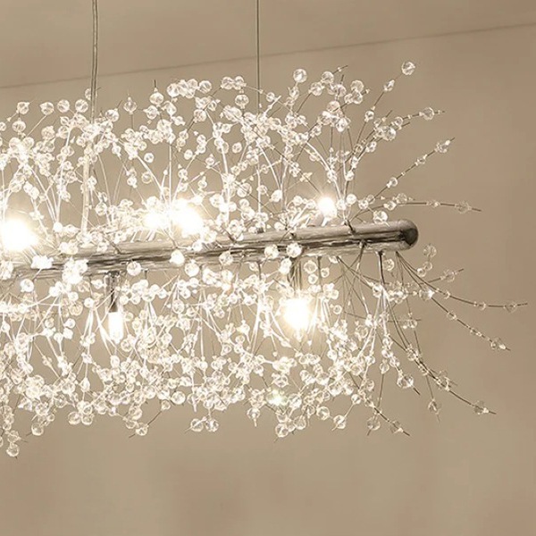 モダン照明 ペンダントライト（スクエア）ゴールド／クローム（W720