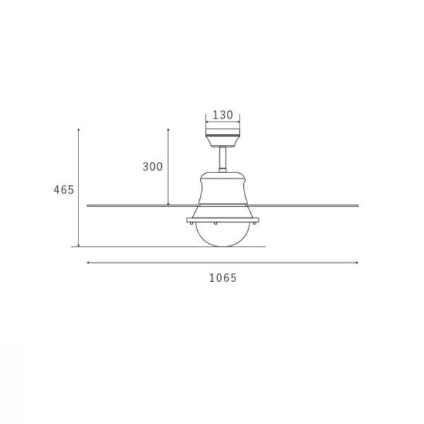HERMOSA】ヴェニスシーリングファン「VENICE CEILING FAN」（W1065