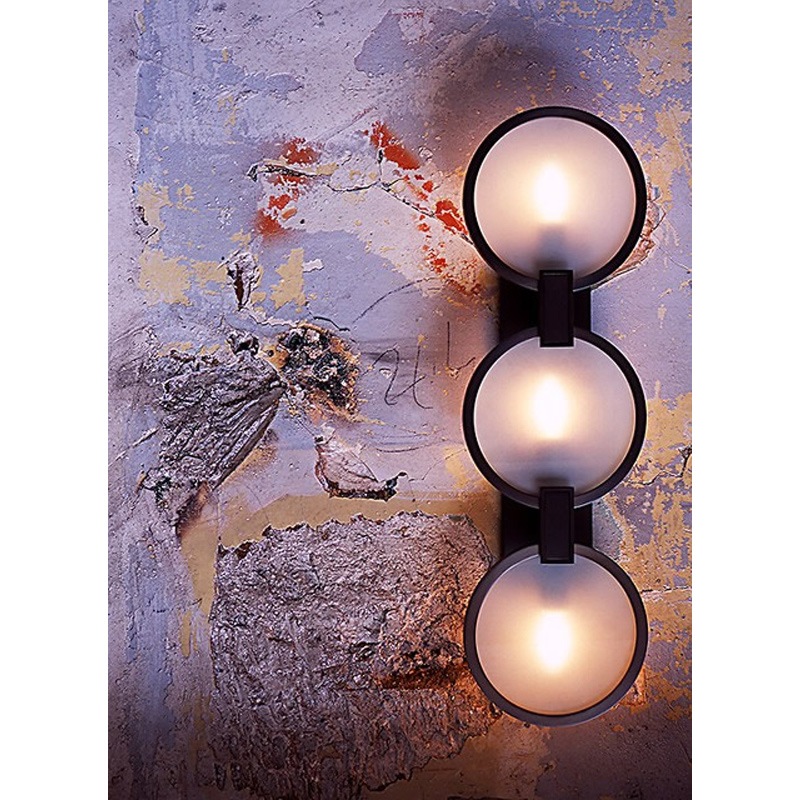 【CL Sterling & Son】アメリカ・デザイン照明 ウォールライト「BROCKWAY」Small Linked Round Sconce 3灯（W208×D90×H699mm）