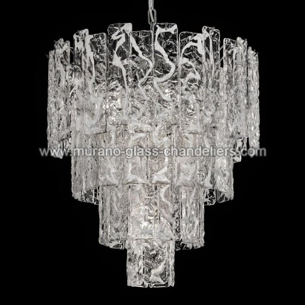【MURANO GLASS CHANDELIERS】イタリア・ヴェネチアンガラスシャンデリア5灯「SCARLETT」（W600×H600mm）