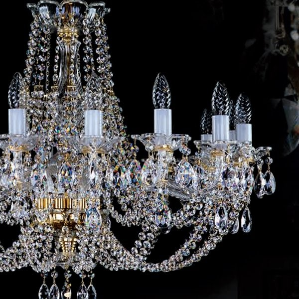 ART GLASS】クリスタルシャンデリア 16灯「GWYNETH」(W850×H670mm