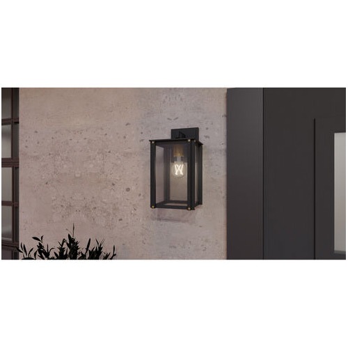 【QUOIZEL】アメリカ・デザイン照明 アウトドア ウォールライト 1灯「Robbins」ブラック(W150×D180×H300mm)