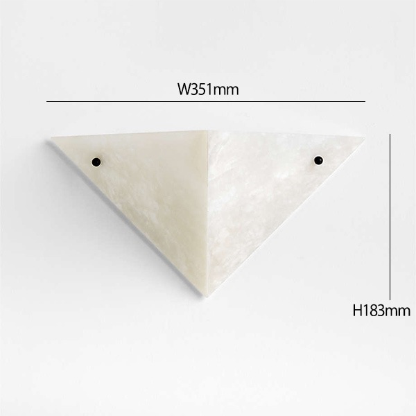 アメリカ・デザイン照明　アラバスターウォールライト「Onirique」White・1灯（W351×D170×H183mm）