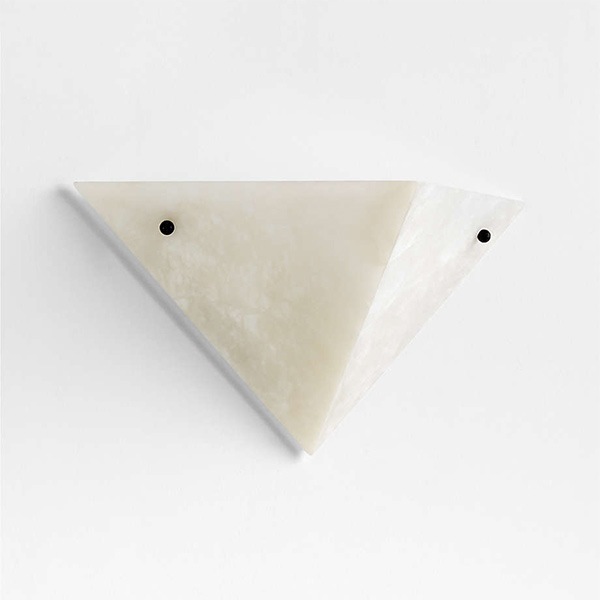 アメリカ・デザイン照明　アラバスターウォールライト「Onirique」White・1灯（W351×D170×H183mm）