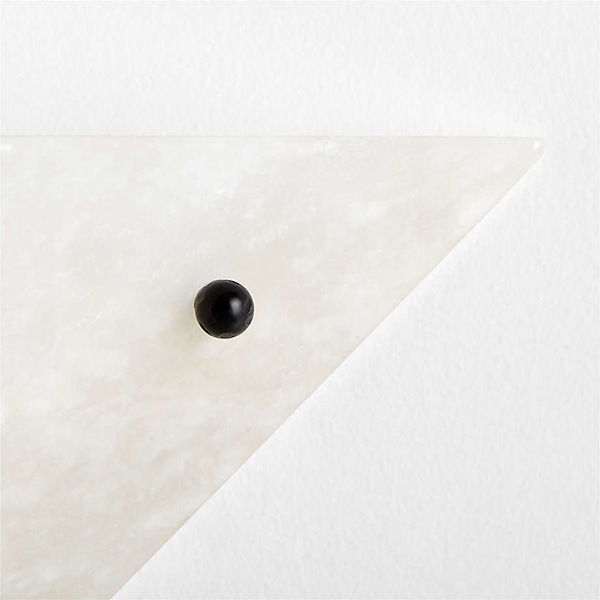 アメリカ・デザイン照明　アラバスターウォールライト「Onirique」White・1灯（W351×D170×H183mm）