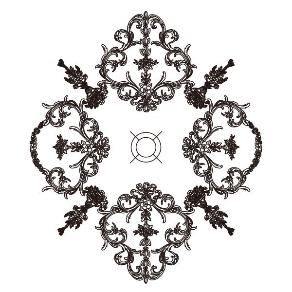 日本初上陸【本物の宮殿スタイル】アメリカ直輸入シーリングメダリオン(1187mm×1397mm)