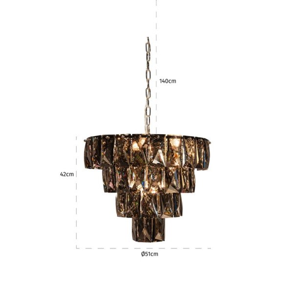 【Richmond Interiors】オランダ・インテリア照明「Dayne」9灯（W510×D510×H420mm）