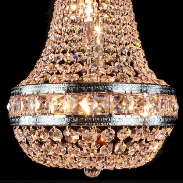 【WRANOVSKY】エンパイア型クリスタルシャンデリア「Stockholm」 5灯 (φ300×H480mm)