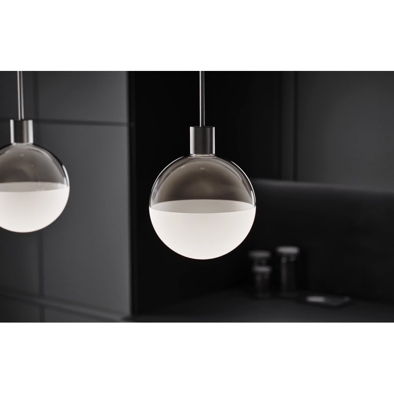【WAC LIGHTING】アメリカ・LEDペンダントライト「Gaze」クローム（φ300×H380mm）※要問合せ