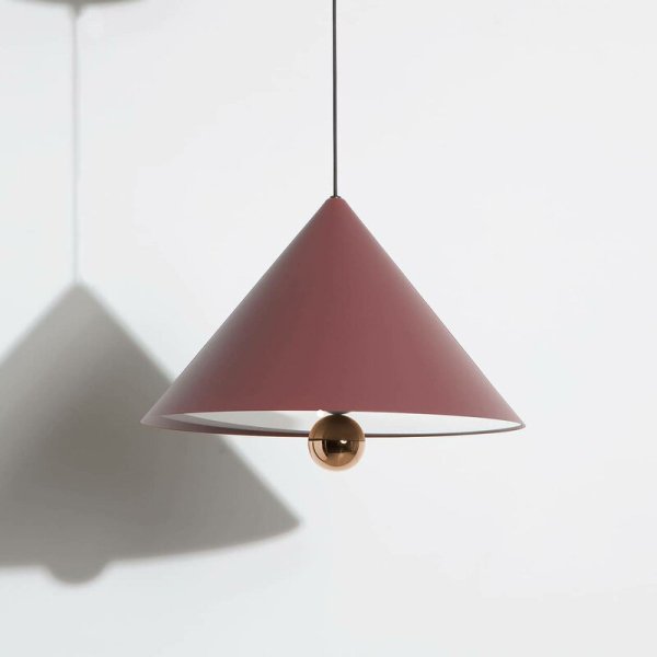 【Petite Friture】北欧デザイン照明「Cherry LED pendant, large, brown red」ペンダントライト(Φ500×H375mm)