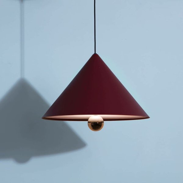 【Petite Friture】北欧デザイン照明「Cherry LED pendant, large, brown red」ペンダントライト(Φ500×H375mm)