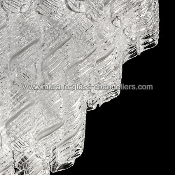 【MURANO GLASS CHANDELIERS】イタリア・ヴェネチアンガラスシャンデリア5灯「SHIRLEY」（W600×H600mm）