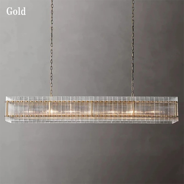 デザイン照明 モダンクリスタルペンダントライト Gold/Black(W1000×D350×H250mm)