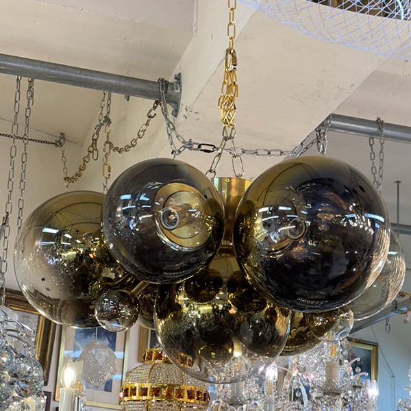 【CORBETT】アメリカ・デザイン照明 シーリングライト「Kyoto」7灯 ゴールド(W705×H375mm)