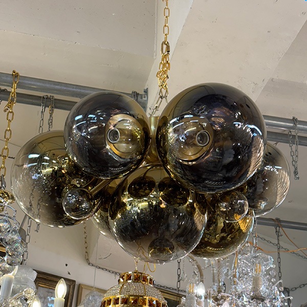 【CORBETT】アメリカ・デザイン照明 シーリングライト「Kyoto」7灯 ゴールド(W705×H375mm)