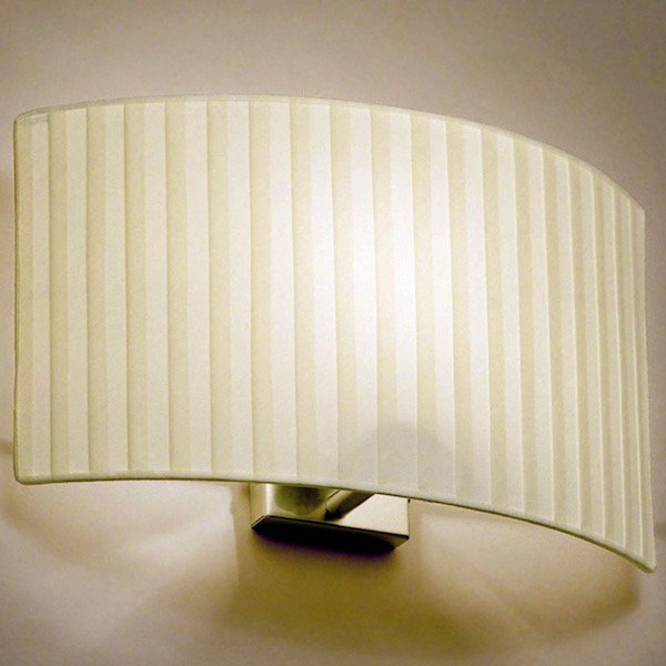 【Bover】 スペイン・インテリア照明「Wall Street 45」Cream-Coloured Ribbon Shade
 (W450×D110×H220mm)
