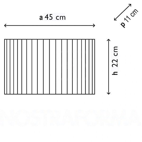 【Bover】 スペイン・インテリア照明「Wall Street 45」Cream-Coloured Ribbon Shade
 (W450×D110×H220mm)