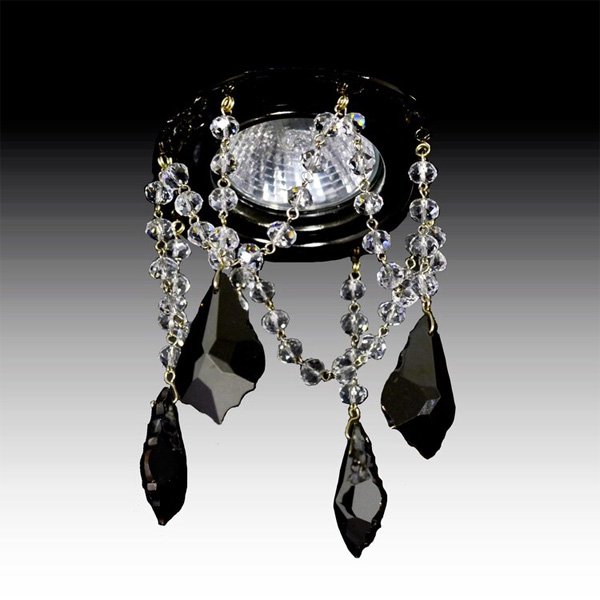 【WRANOVSKY】天井のダウンライトをキラキラに装飾♪ダウンライト用クリスタル「Mars」 (W100×H100mm)