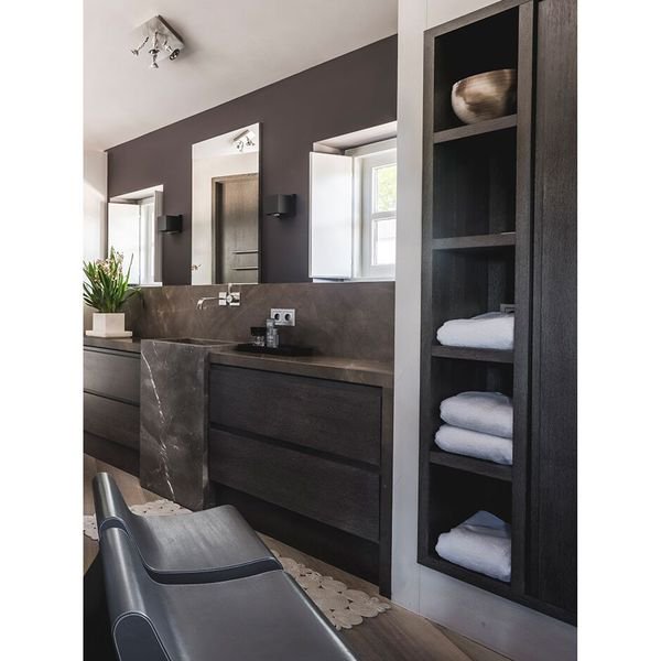 【MARETTI】オランダ・LEDウォールライト「VASO」1灯 BLACK（H120mm）