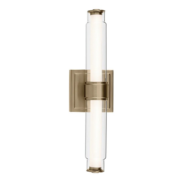 【Kichler】アメリカ ウォールライト「Laurene Vanity Light」1灯・シャンパンブロンズ(W470mm×H127mm)
