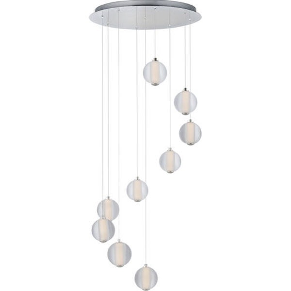 【ET2】アメリカ・ペンダントライト「Rhythm」 シルバー(W553×H127mm)