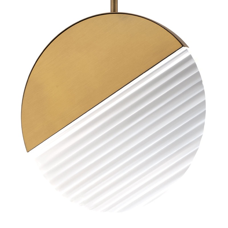 【WAC LIGHTING】アメリカ・LEDペンダントライト「Crescent」ゴールド(φ250×D10mm)※要問合せ