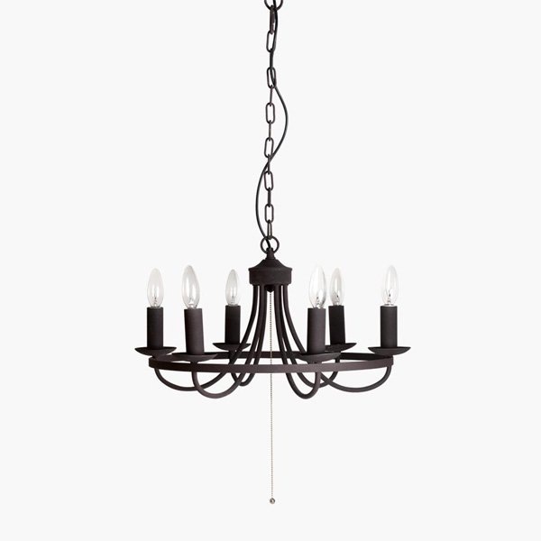 【HERMOSA】サークルシャンデリア「CIRCLE CHANDELIER」6灯（W520×H270mm）