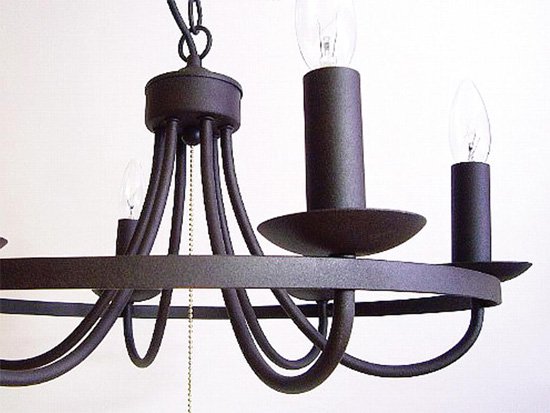 【HERMOSA】サークルシャンデリア「CIRCLE CHANDELIER」6灯（W520×H270mm）