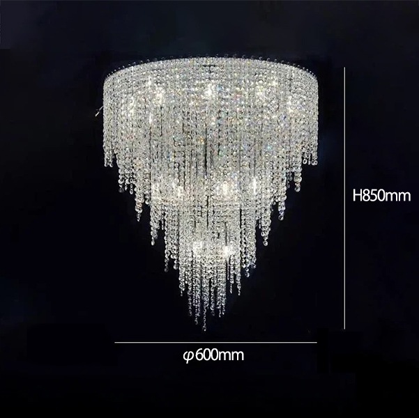 デザイン照明　クリスタルシャンデリア　Aタイプ（φ600／800／1000mm）