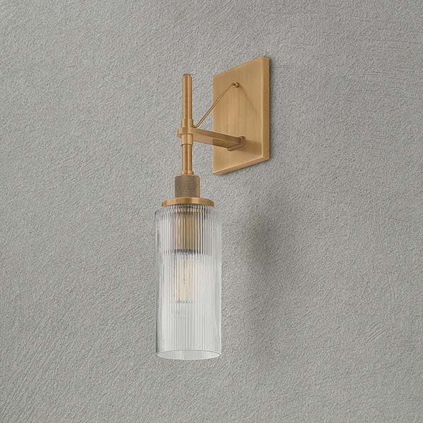 【TROY】アメリカ・デザイン照明 ウォールライト「Shenandoah」1灯 PATINA BRASS(W121×D153×H458mm)