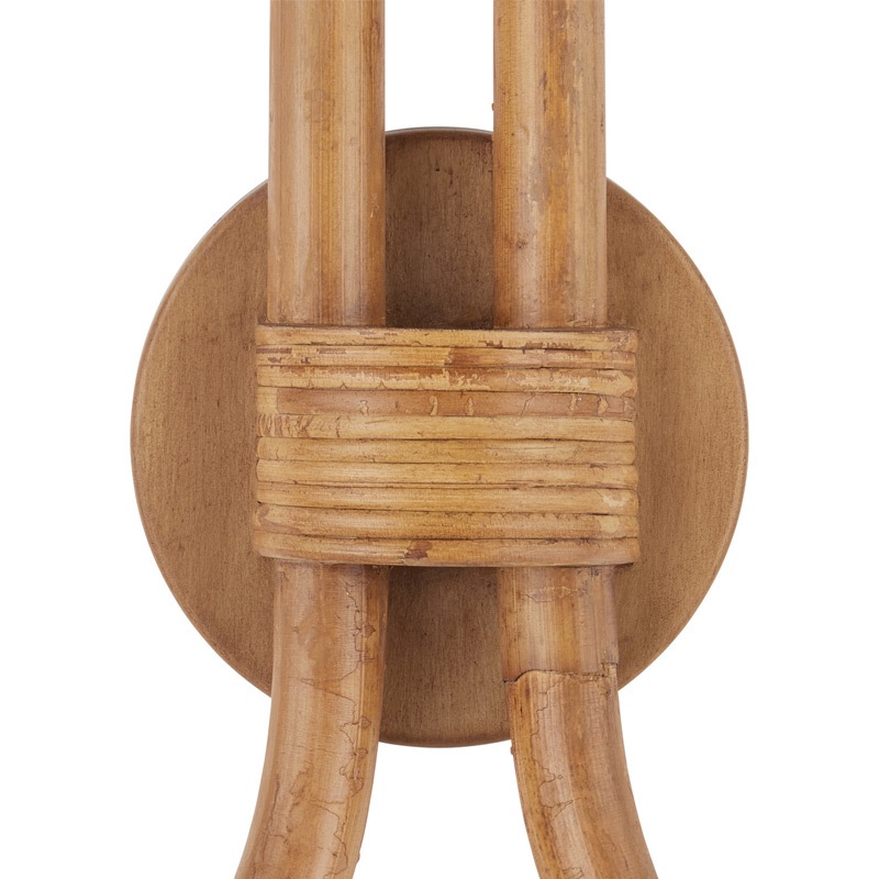 【CURREY】アメリカ・デザイン照明 ラタンウォールライト 2灯「Samsara」ナチュラル(W380×D190×H500mm)