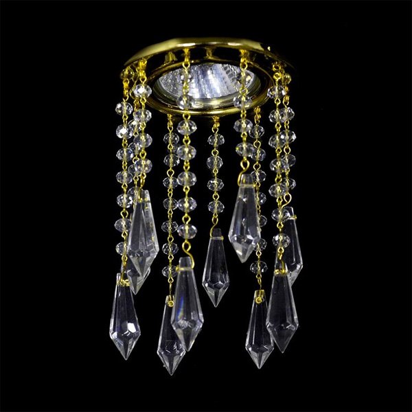 【WRANOVSKY】天井のダウンライトをキラキラに装飾♪ダウンライト用クリスタル「Venus」 (W100×H120mm)