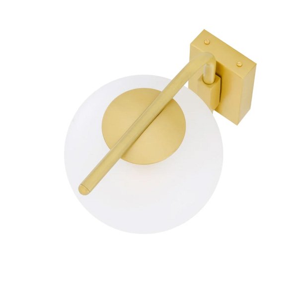 【Mullan】アイルランド・「MADISON」ガラスボールウォールライト1灯(W170×H230mm)