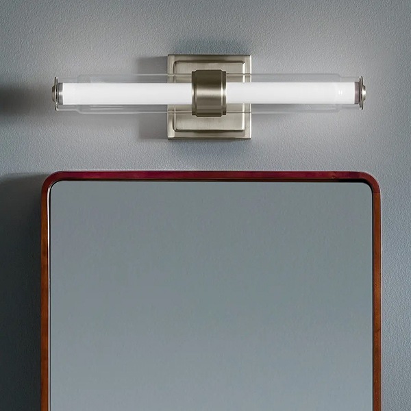 【Kichler】アメリカ ウォールライト「Laurene Vanity Light」1灯・ブラッシュド ニッケル（W470mm×H127mm）