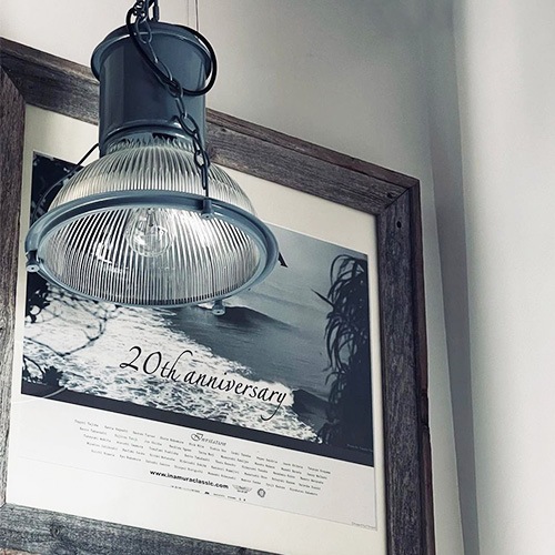 【HERMOSA】ペンダントライト「HUNT GLASS SHADE」1灯・VGY（W300×H340mm）