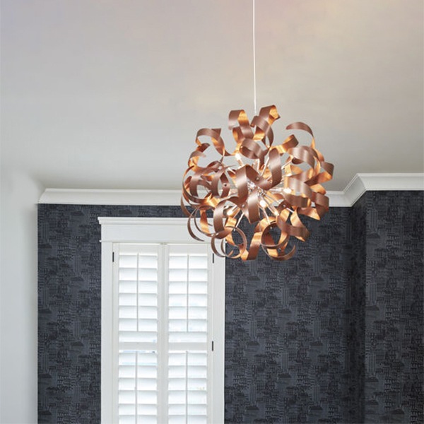 【QUOIZEL】アメリカ・デザイン照明 ペンダントライト 12灯「Ribbons」全4色(Φ585×H585mm)