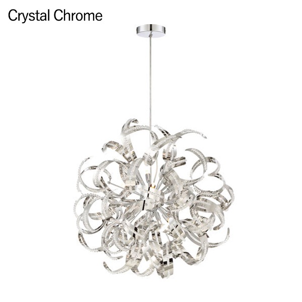 【QUOIZEL】アメリカ・デザイン照明 ペンダントライト 12灯「Ribbons」全4色(Φ585×H585mm)