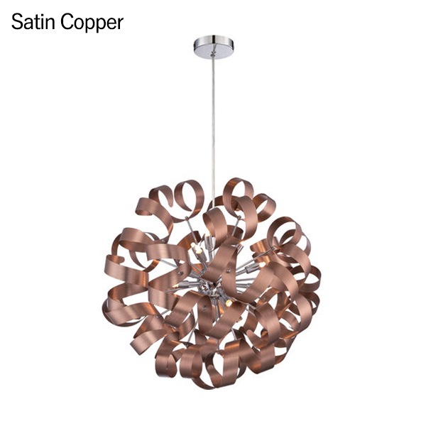 【QUOIZEL】アメリカ・デザイン照明 ペンダントライト 12灯「Ribbons」全4色(Φ585×H585mm)